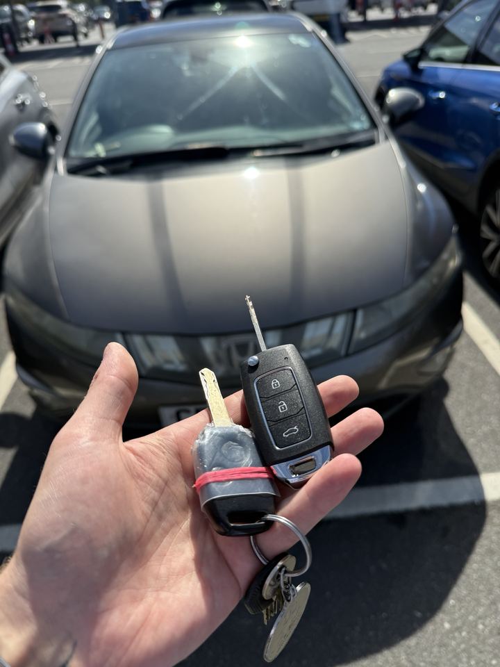 Honda Civic flip key made by Dee's Locks